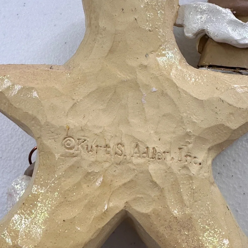 Kurt S.‎ Adler Inc. Angels Among Us Candle Holder kitsch star retro Christmas